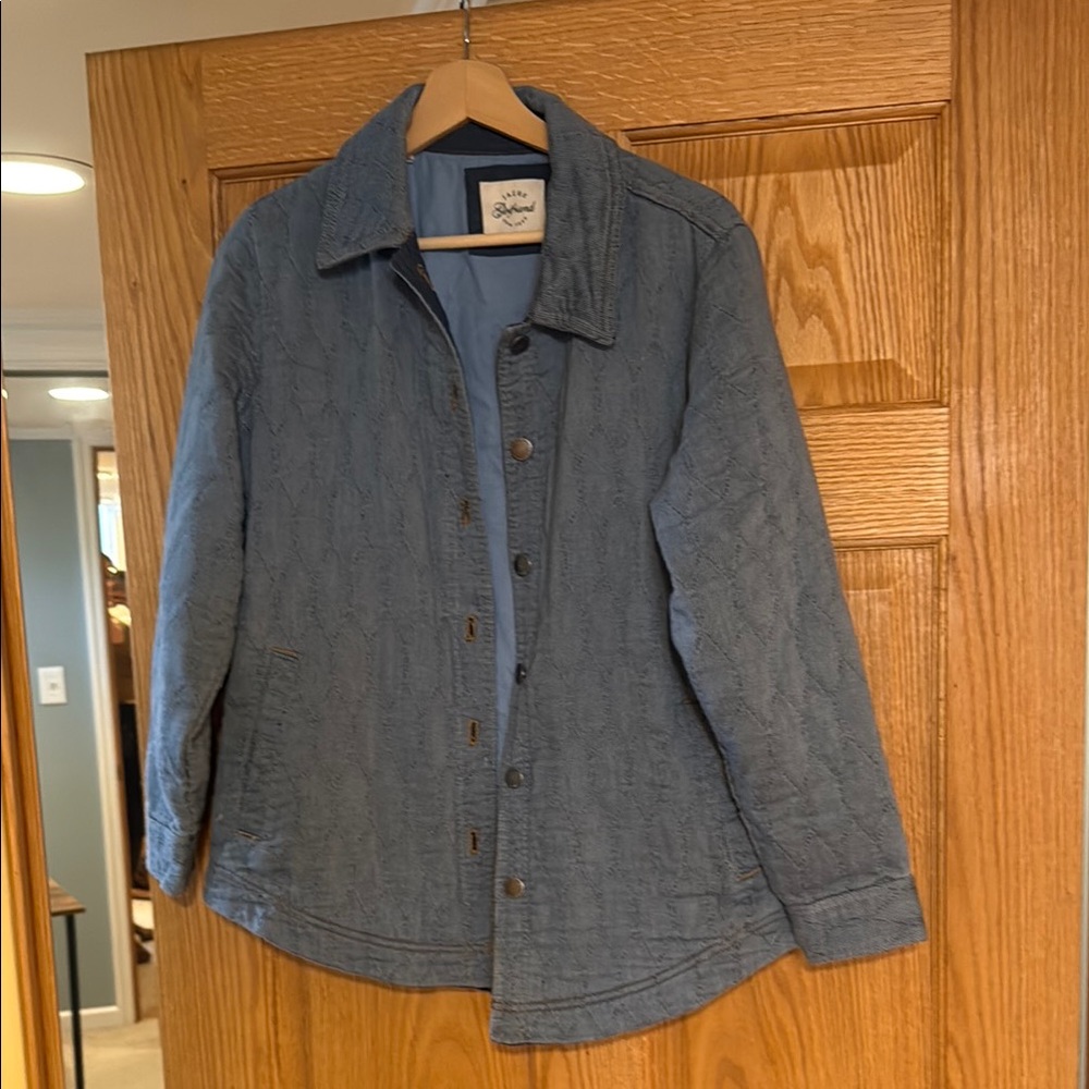 JACHS Girlfriend Quilted Blue Jean Jacket